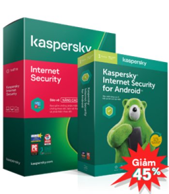 01 KASPERSKY INTERNET SECURITY 3PCs + 03 KASPERSKY INTERNET SECURITY FOR ANDROID