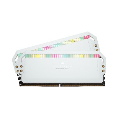 RAM Desktop Corsair Dominator Platinum RGB White (CMT64GX5M2B5600C40W) 64GB (2x32GB) DDR5 5600MHz 