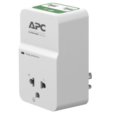 APC HOME/OFFICE SURGEARREST 1 OUTLET WITH 2 PORT 2.4A USB CHARGER 230V VIETNAM
