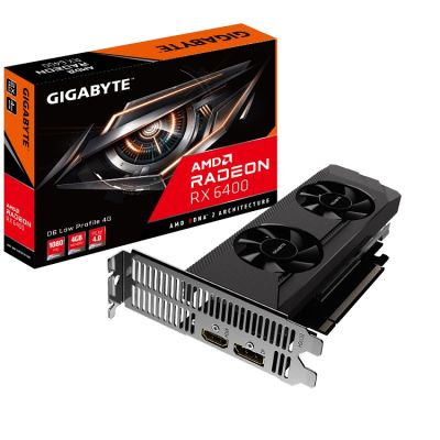 Card màn hình GIGABYTE Radeon RX 6400 D6 LOW PROFILE 4G 4GB GDDR6 R64D6-4GL